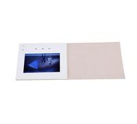 FILFEEL 7-Inch High Definition Video Greeting Card LCD Screen with 2GB Memory for Unique Birthday Gift, Hard Linen Fabric Style