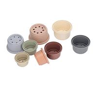 FILFEEL 8Pcs Stacking Cups for Kids - Colorful Educational Toys for Learning Colors, Sizes & Fun Bath Play