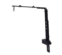 FILFEEL Aquarium Light Holder - -Duty Aluminum Alloy Fish Lighting Bracket for LED/T5/T8 Fixtures, Rustproof Hanging Lamp Stand with Easy Tool- Installation, 18.5 X 10.63 Inch (Black)