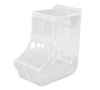 FILFEEL Automatic Hamster Feeder - Clear Plastic -Tipping Pet Food Dispenser for Hamsters Squirrels Hedgehogs Guinea Pigs, Timer Portion Control, Food-Grade PP, 5.5 X X 2.8 Inch (ZS-02)