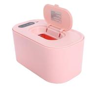FILFEEL Baby Wipe Warmer, Portable Top Heating Wipes Warmer with Auto Return Mechanism and Detachable Lid, for Most Standard Wipes Up to 80, Maintains (Pink)