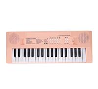 FILFEEL BF-3738 37-Key Musical Keyboard for Beginners - Interactive Electric Piano with Microphone and Diverse Sounds, Green (Pink)