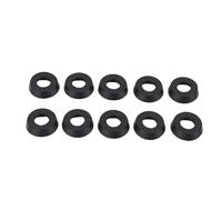 FILFEEL Billiard Rod Tail Protective Sleeve - 10PCS Rubber Pool Bottom Tail Cover for Snooker & Billiards - Vibration-Absorbing, Universal Fit, Lightweight Protector Accessories (Black 21.5mm/0.8in)