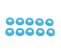 FILFEEL Billiard Rod Tail Protective Sleeve - 10PCS Rubber Pool Bottom Tail Cover for Snooker & Billiards - Vibration-Absorbing, Universal Fit, Lightweight Protector Accessories (Blue 21.5mm/0.8in)