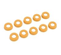FILFEEL Billiard Rod Tail Protective Sleeve - 10PCS Rubber Pool Bottom Tail Cover for Snooker & Billiards - Vibration-Absorbing, Universal Fit, Lightweight Protector Accessories (Yellow 21.5mm/0.8in)