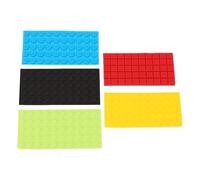 FILFEEL Braille Stickers Bump Dots Tactile 250pcs Assorted Shapes Silicone Raised Dot Stickers for Visually Impaired Low Vision 8mm Diameter Red Green Yellow Black Blue