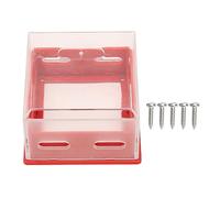 FILFEEL Button Cover, 8 * 8 * 5cm Switch Cover Button Box with Transparent PC Material Removable Base Side for Emergency Stop Switches Emergency Stop Other Electrical Appliances