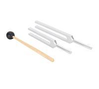 FILFEEL C256HZ Tuning Fork 512HZ Tuning Fork Set Aluminum Alloy Nerve Testing Forks with Wooden Hammer for Hearing Vibration Sensitivity Teaching