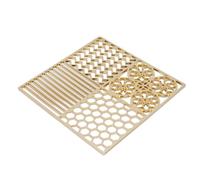 FILFEEL Copper Clear Ice Stamp Tray - Premium Whiskey & Cocktail Ice Maker Design Tray for Bar-Quality Transparent, 4.3 Inch Engraved Printer, 9-Cavity Bartender Accessory (D)