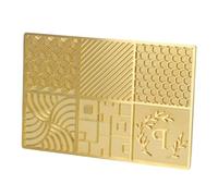 FILFEEL Copper Ice Stamp - Personalized Cocktail & Whiskey Ice Press with Elegant Patterns, Premium Food-Grade Copper Construction, 5.9 X 3.9 Inch Bar Tool for Home and Professional Use