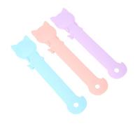 FILFEEL Cute Cat Squeeze Spoons - 3 Pack Pet Feeding Utensils for Cats, Portable Food Mixing Spoon for Treats and Meat Paste