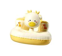 FILFEEL Cute Inflatable Floor - Portable -Slip Deer-Shaped Support Sofa with Music for Infants (Deer)
