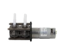 FILFEEL DC Brushed Motor Peristaltic Pump - Dual-Channel 300ml/min Liquid Dosing Pump with Stainless Steel Housing & Panel Mount Design for Laboratory, Industrial, and Aquarium Applicatio (12V)
