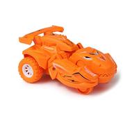FILFEEL Dinosaur Transforming Car Toy for Kids - Deformation Inertial Scooter Toddlers (Orange)