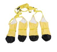 FILFEEL Dog Suspender Boots -, Slip, Abrasion- Pet Paw Protector with Suspender Straps for Seasons, Polyester Outdoor Leggings for Dogs (L)