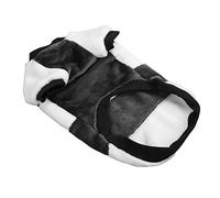 FILFEEL Dog Warm Coats Soft Polyester Cotton Fleece Padded Grey White Round Neck Winter Clothes for Small Large Dogs (XL)