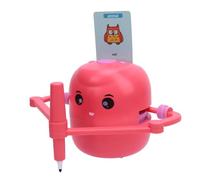 FILFEEL Drawing Robot for Kids - Interactive Educational Drawing Machine with 100 Cards & 14 Pens - No App Required, ABS Construction, Ideal for Art Enlightenment, Birthday or Holiday Gif (Pink)
