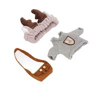 FILFEEL Duck Stuffed Animal, Mallard Duck Stuffed Animal Plushies with Your Child By Engaging in Creative DIY Activities Together 3 Piece Set Plush Toy Clothes for Adding a (G Type)