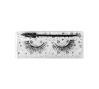FILFEEL False Eyelashes, 3D Wispy Look Lightweight Comfortable Strip Lashes, with Eyelash Brush, for Everyday Party Work Travel Makeup (V12)