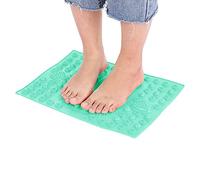 FILFEEL Feet Massage Mat, Rubber Spikes and Magnet Acupressure Reflexology Pad for Foot Hand Stimulation, with Grade TPE Material, for Home Office Bathroom Relaxation (Green)
