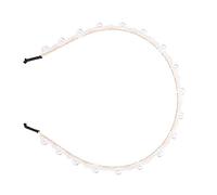 FILFEEL FILFEEL Shining Pearl Headband, Simple Comfortable Hair Accessory for Women and Girls, with Strong Alloy Material, for Wedding Party Dance Occasion (F Style) (B)