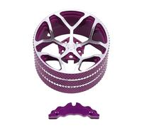 FILFEEL FUTABA RC Transmitter Steering Wheel Replacement - Anodized Aluminum Alloy Hand Wheel for RadioLink WFLY DUMBORC - Fit Enhanced Control & Handling Feel (Purple)