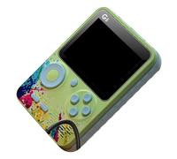 FILFEEL G5 Handheld Game Console with 3.0in Screen, Supports Memory Expansion, Dual Player Capability - Colorful Blue (Green)