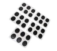 FILFEEL Gel Pad - 30-Pack Silicone Dampener for Control, Self-Adhesive Muffling Pads for Snare Tom Bass & Cymbals, Reusable Silencing Gel (Black)