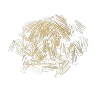 FILFEEL Gold Bottle Shaped Clips - 100 Pcs Sturdy Iron Decorative Office & School Supplies for Document Organization, Bookmarking, and Craft Projects