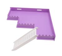 FILFEEL Hamster Platform with Ladder for Fun, Safe Multi-purpose for, Guinea Pigs, and Chinchillas (M Type)