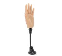 FILFEEL Hand, Reusable Thick Silicone Mannequin Hand with 360 Adjustable Suction Cup Stand for Acrylic Nails Practice Nail Art Display (Left)