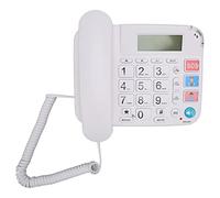 FILFEEL Home Corded Phone with Large Buttons and LCD Display, Volume Control and Speed Dial for Seniors