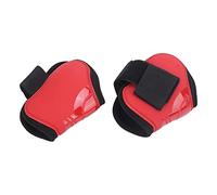 FILFEEL Horse Tendon Boots with PU Shell - Fetlock Protectors for Maximum Leg and Support in Red - XL (A pair of extra-large hind legs)