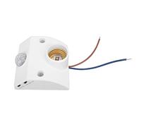 FILFEEL Human Body Induction E27 PIR Motion Sensor Lamp Holder for Automatic Lighting Control in Garage, Basement, and More