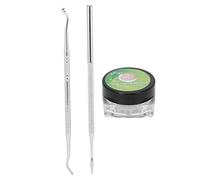 FILFEEL Ingrown Toenail Correction Tools Ingrown Toenail Lifter Kit with C Shape Silicone Pad for Pain Relief Redness Swelling 3pcs Stainless Steel Files