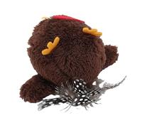 FILFEEL Interactive Flapping Bird Cat Toy - Soft Plush Motion-Activated Bird Pet Toy with Chirping Sounds & Self-Swinging Movement for Indoor Cats - Rechargeable Battery Included