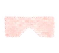 FILFEEL Jade Stone Eye Cooling Sleeping Eye Cold Treatment Massager for Puffy Eyes Relaxation Sleep Aid Jade Material 8.2 X 3.7in (Pink)