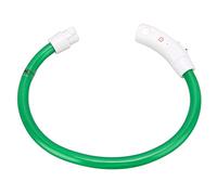 FILFEEL LED Dog Collar for Lost Prevention, Rechargeable Light-Up Dog Collar for Sizes Dogs with Dynamic Lighting Modes - Green S (M)