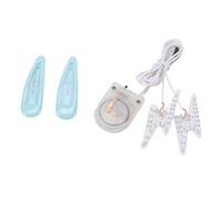 FILFEEL Led Face Stickers, Battery Powered, Transparent Glow | ABS Material, CR2032 Battery, Eyelash Lights, Cosplay Parties, Bars and Concerts, Hair Clip Compatible