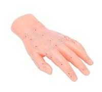 FILFEEL Left Hand Acupressure Model Hand Acupuncture Point Chart Reflexology Teaching Model with High-Definition Lettering for TCM School Clinic Learning Display