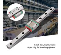 FILFEEL LML12B Miniature Linear Rail Guide, 12mm Width Slide Block with Ball Retainer and Lubrication System, for Automatic Equipment and Measuring Machines (200mm)