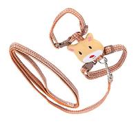 FILFEEL Lost Cat Harness with Leash, Escape-Proof Pet Strap for Walking (Orange)