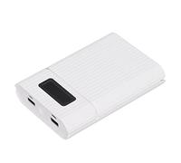 FILFEEL M09 4x18650 DIY Power Bank with Input LED Display Lightweight Portable Battery Storage Box for Mobile Phones (White)
