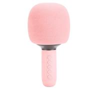 FILFEEL Machine - Portable Handheld Mic Speaker with RGB Rhythm-Sync Lights, 5 Sound Effects, Dual-Mic Support, 3.5mm & 5.3, 5W Stereo Sound - for Phone Tablet Laptop (Pink)