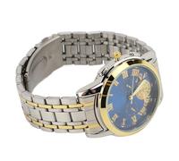 FILFEEL Men Quartz Analog Watch - Stainless Steel Chronograph Wristwatch with Luminous Hands & Tachymeter Bezel for Business and Casual Wear, 30M, Built-in Battery, 42mm Case