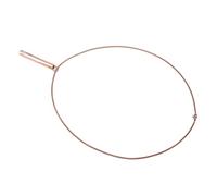 FILFEEL Mindful Breathing Necklace Stress Relief Anxiety Relaxation Tool for Conscious Controlled Breathing Exercises with Steel Pendant for Women Men (Rose Gold)