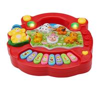 FILFEEL Musical Educational Piano Toy with Animal Sounds for Early Learning for (CP5031A red)