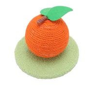 FILFEEL Orange Cat Scratching Post Interactive Toy with Sisal Multi-Functional Scratcher Board for Cats
