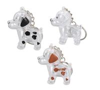 FILFEEL Pet Hair Memorial Keepsake Keychain, 4.5cm Transparent Bottle with Secure Snap on Lid, Airtight Design for Dog Cat Fur Storage