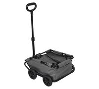 FILFEEL Pet Stroller - Foldable 4-Wheel Pullable Pet Cart with 45° Easy-Entry Ramp, Oxford Fabric & Compact One-Hand Fold, Ideal for Small Dogs, Cats, Camping, Travel and Grocery Hauling (Grey)